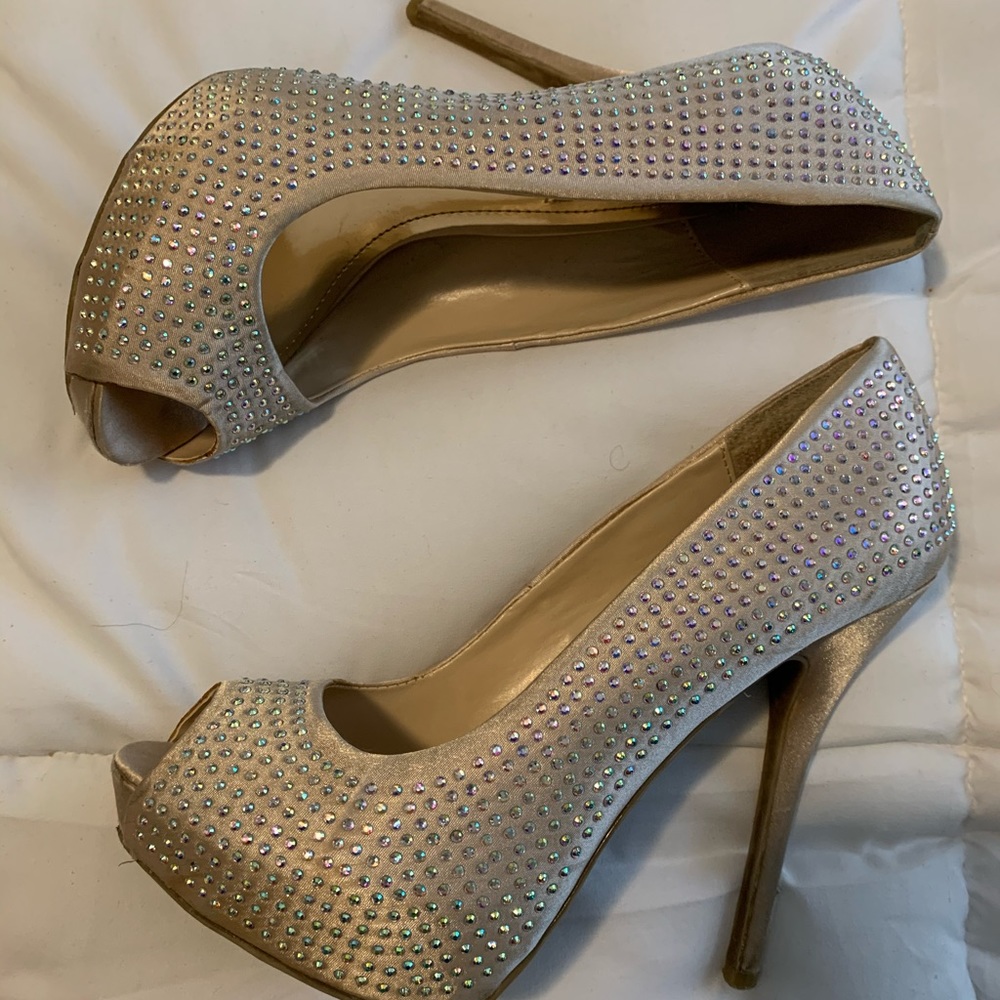 Five it h sparkly heels